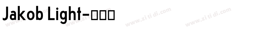 Jakob Light字体转换